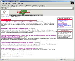 Intranet Screenshot